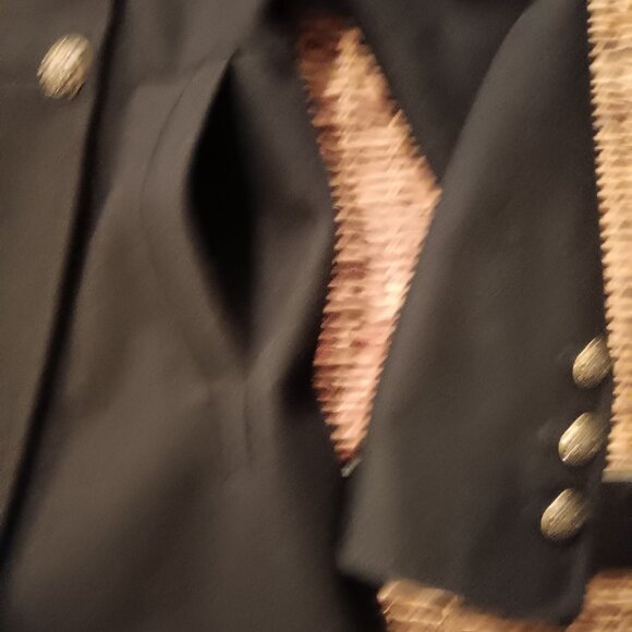 DKNY Chic & Tailored Black Wool Peacoat 2 - Picture 14 of 15